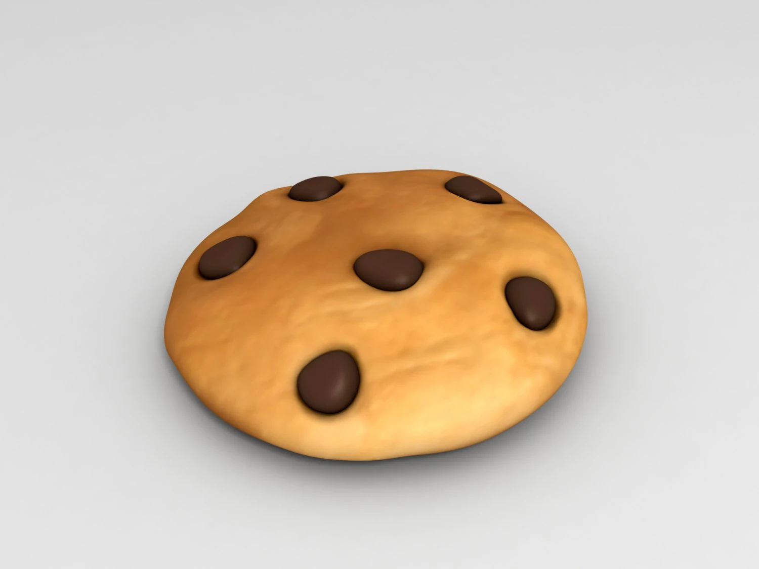cartoon cookie 3D Model .c4d .max .obj .3ds .fbx .stl .blend 