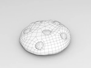 cartoon cookie 3D Model