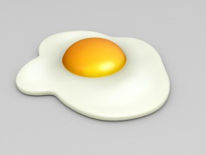 fried egg 3d 3D मॉडल