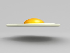 fried egg 3d Modèle 3D
