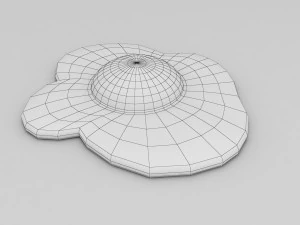 fried egg 3d 3D Model