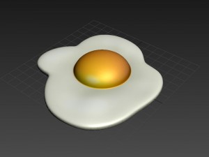 fried egg 3d Modèle 3D