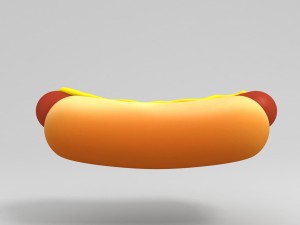 hotdog model Modello 3D