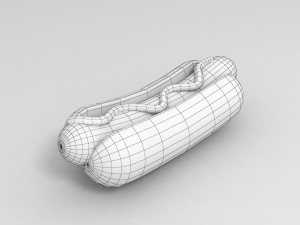 hotdog model Modello 3D