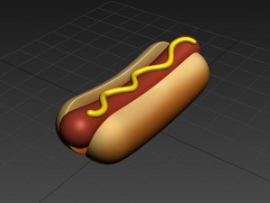 hotdog model Modello 3D
