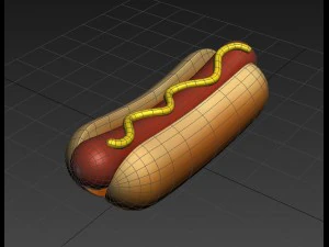 modelo de cachorro-quente Modelo 3D