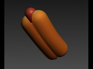 hotdog model Modello 3D