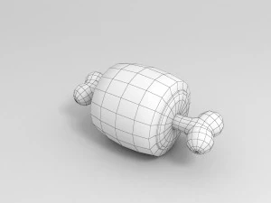 cartoon ham 3D Model