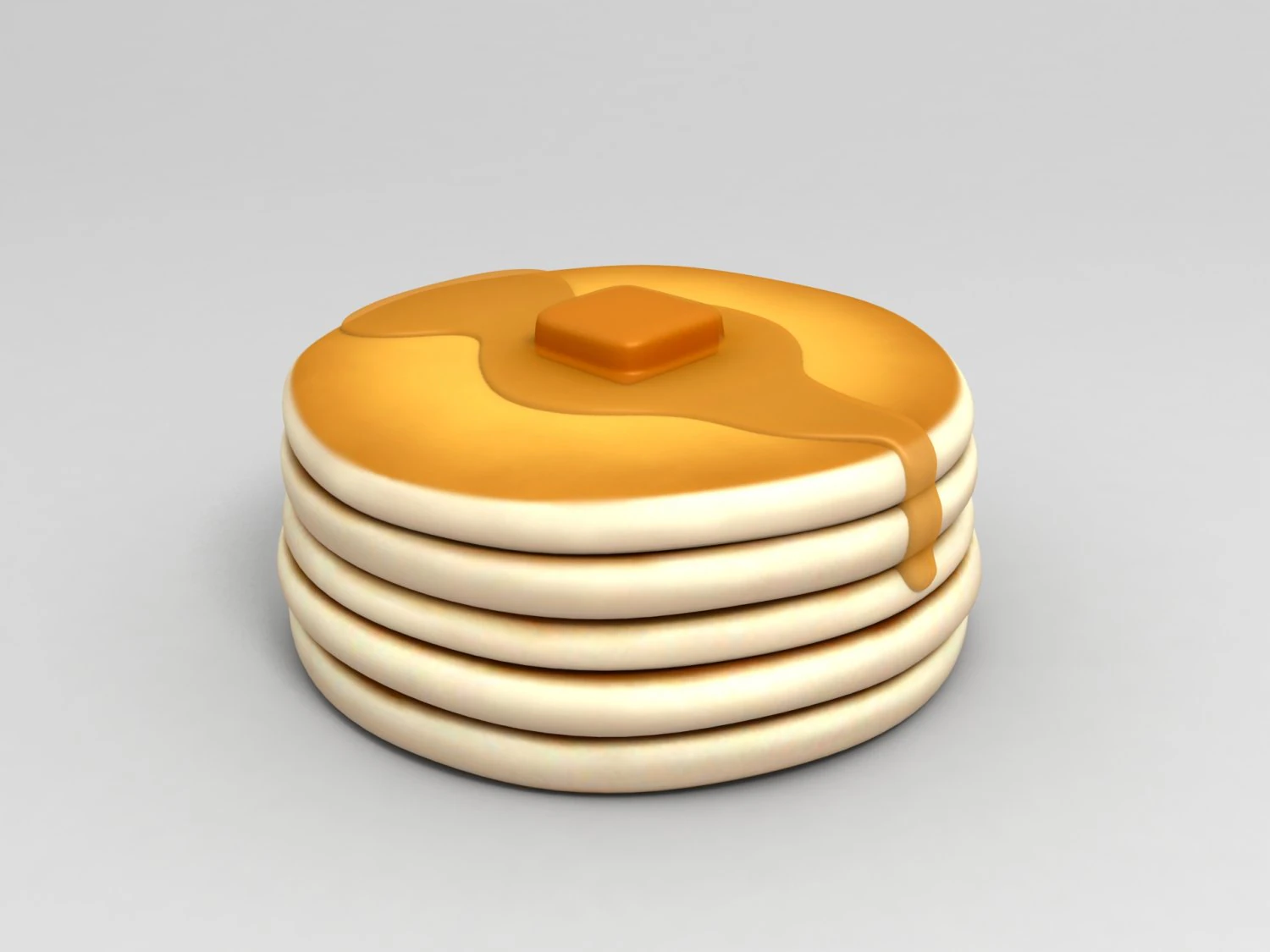 pancake 3D Model .c4d .max .obj .3ds .fbx .stl .blend