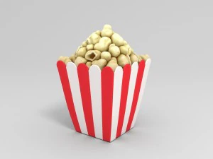 palomitas de ma&iacute;z 3d Modelo 3D