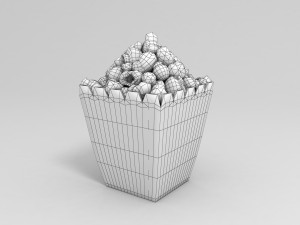 3d popcorn 3D Модель