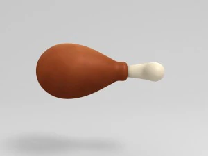 chicken leg 3D Model