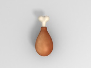 chicken leg 3Dモデル