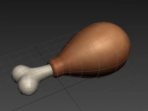 chicken leg 3D Model