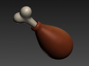 chicken leg 3Dモデル