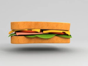 3d sandwich 3D Model