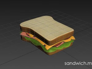 3d sandwich 3D Model