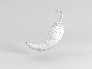 3d chili pepper 3D Model