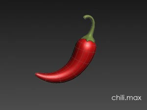 3d chili pepper 3D Model