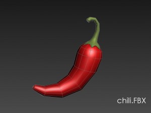 3d chili pepper 3D मॉडल