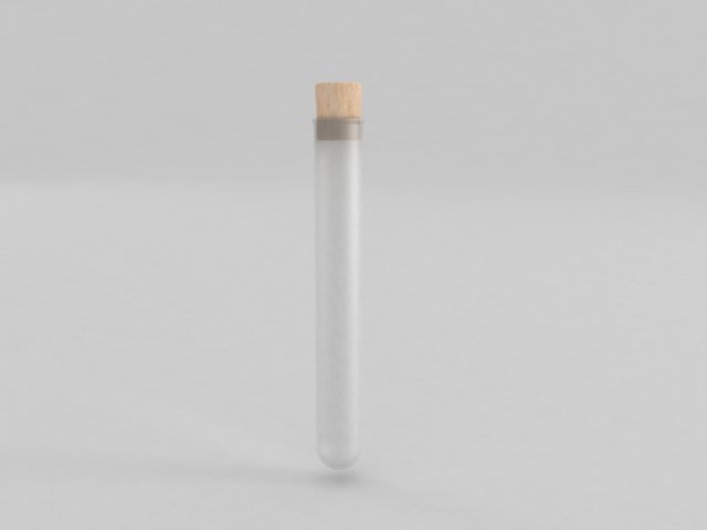 test tube 3D Модель .c4d .max .obj .3ds .fbx .stl .blend 