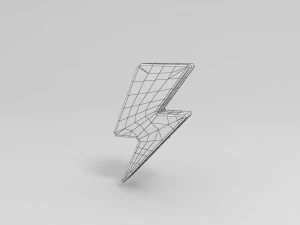 thunder symbol 3D Model
