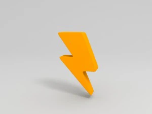thunder symbol 3D Model
