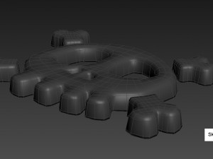 skull symbol 3D 模型