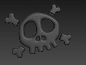 skull symbol 3D 模型