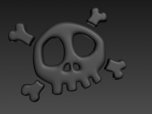 skull symbol 3D 模型