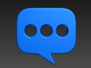 3d message symbol Modelo 3D