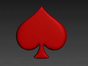 3d club poker model 3D Model