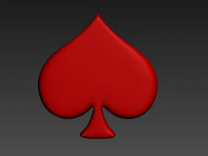 3d club poker model 3D Model