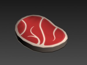 steak 3D-Modell