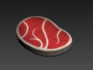 steak 3D-Modell