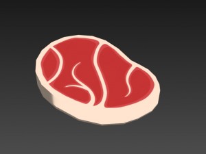 steak 3D-Modell
