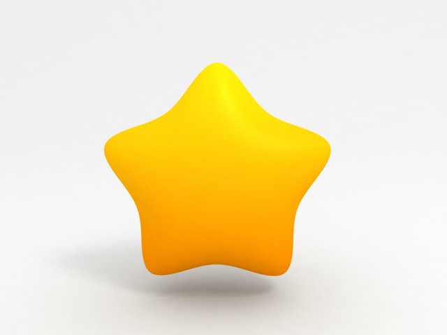 round star Model 3D .c4d .max .obj .3ds .fbx .stl .blend 