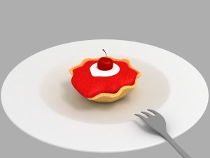 cherry pie 3Dモデル