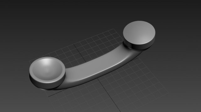 phone handle 3D 模型 .c4d .max .obj .3ds .fbx .stl .blend 