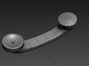 전화 손잡이 3D 모델