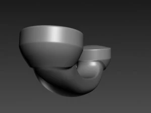 전화 손잡이 3D 모델