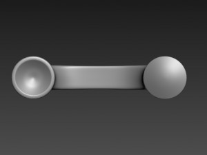 phone handle 3D 模型