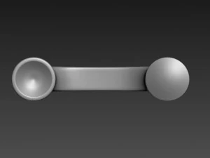 전화 손잡이 3D 모델