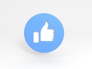 facebook like 3D मॉडल