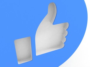 facebook like 3D 模型