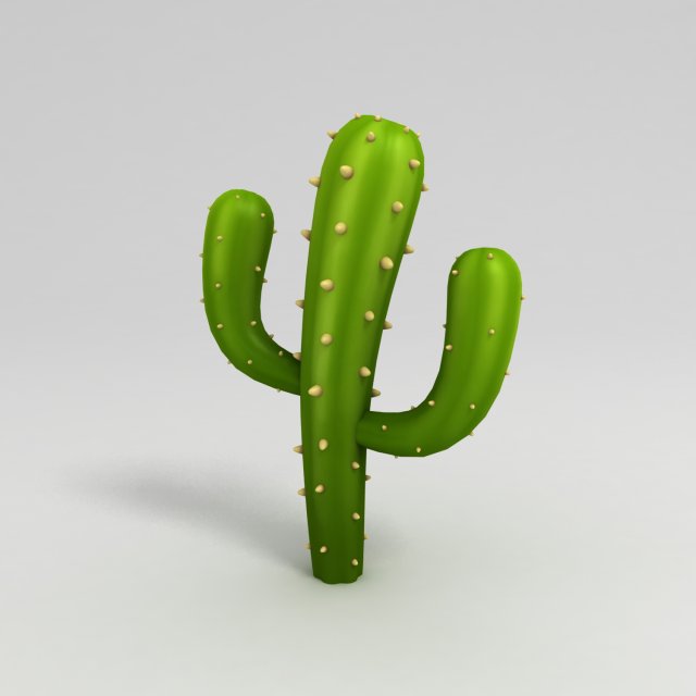 cartoon cactus 3Dモデル .c4d .max .obj .3ds .fbx .stl .blend 