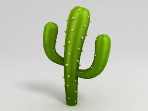 cactus de dessin anim&eacute; Modèle 3D
