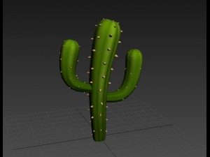 cartoon cactus 3Dモデル