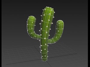 cartoon cactus 3Dモデル