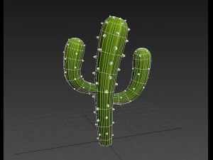 cacto de desenho animado Modelo 3D